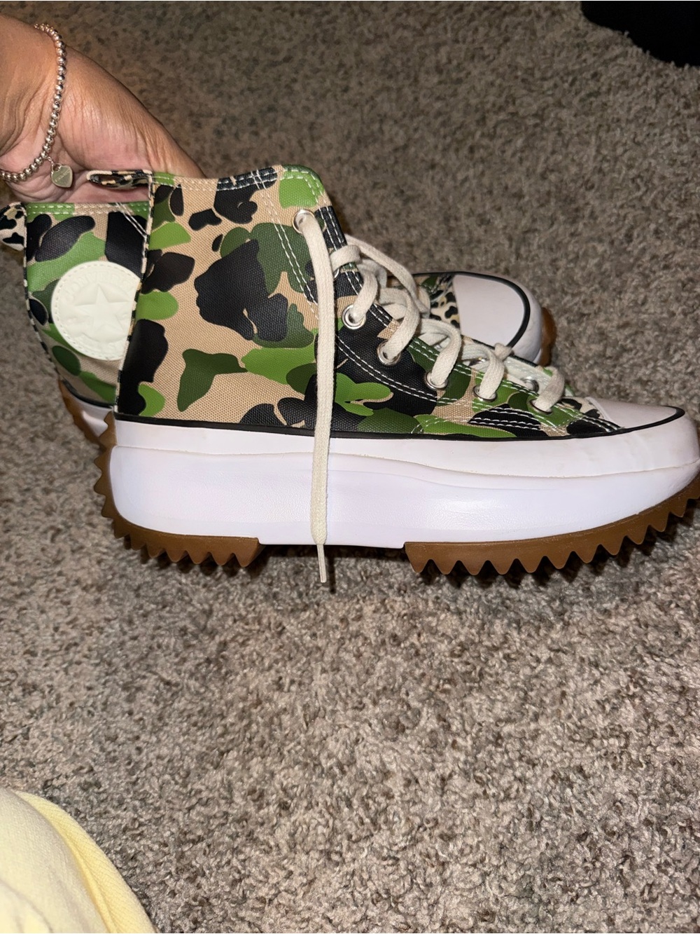 Converse Run Star Hike platform Laser Camo
